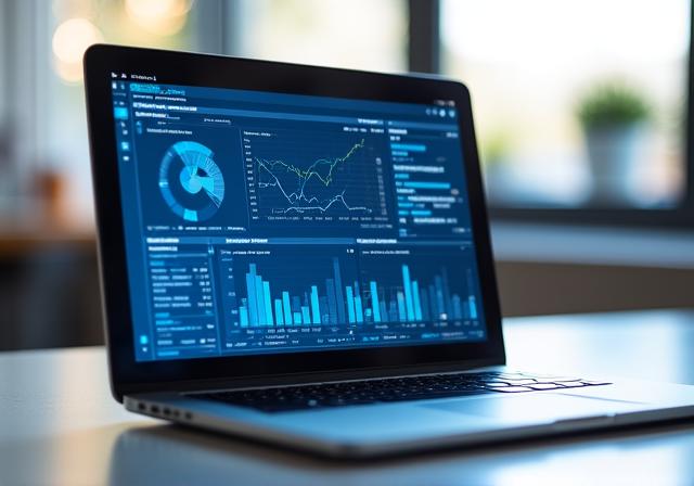 SEO Analyse Grafik am Computer